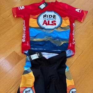 Men’s Primal Bicycle Shorts and Jersey NWT